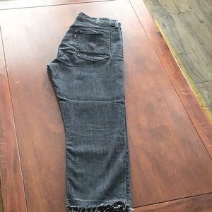 Levi Strauss/ Levi’s wedge straits black jeans